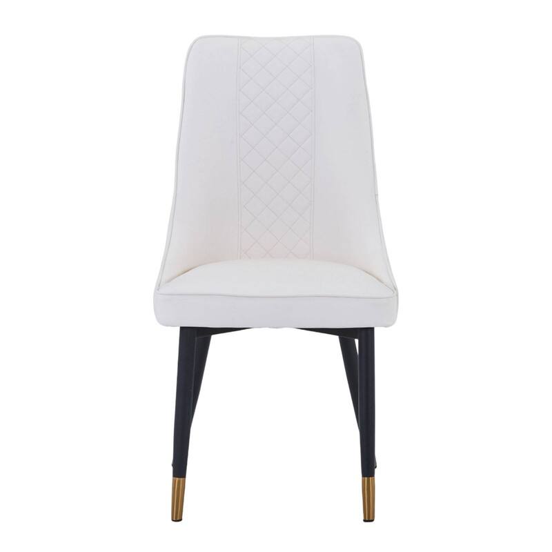 Allure Dining Chairs with Fabric/Leather Seat and Black Oak Wood Legs