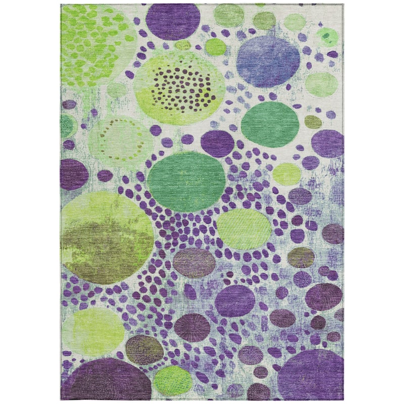 HomeRoots Geometric Transitional Rectangle Outdoor Rug