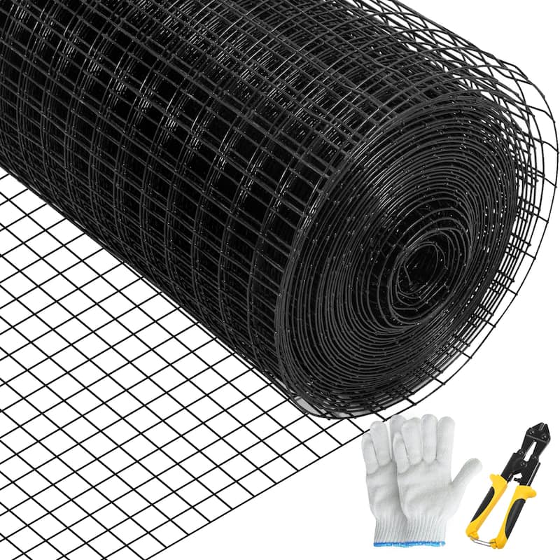 VEVOR Hardware Cloth,Galvanized Steel Vinyl Coated Chicken Wire Fencing,for Garden Fencing & Pet Enclosures - 48" x 50' size