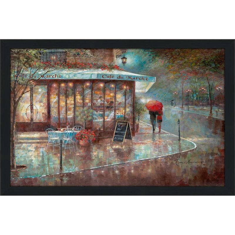 "Cafe Du Marche" by Ruane Manning Print on Acrylic