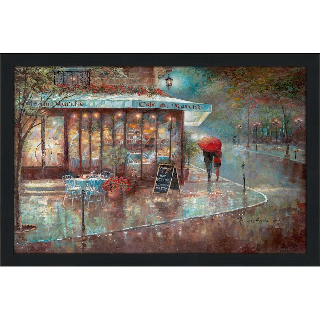 "Cafe Du Marche" by Ruane Manning Print on Acrylic