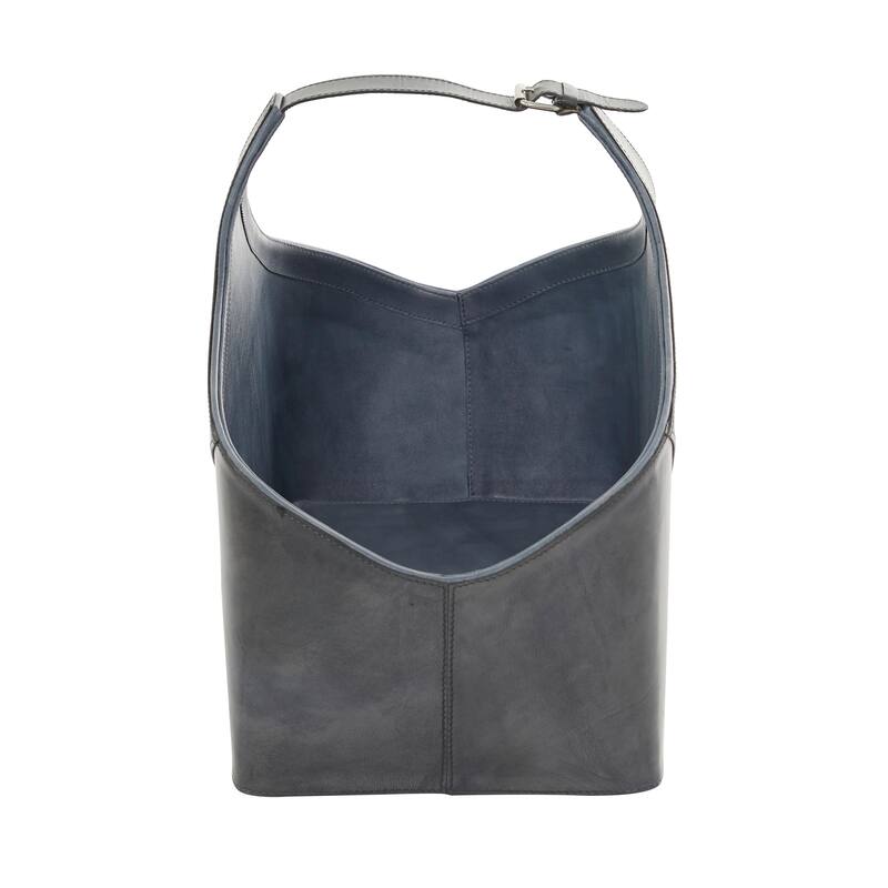 Leather Modern Magazine Holder - 16 x 23 x 12