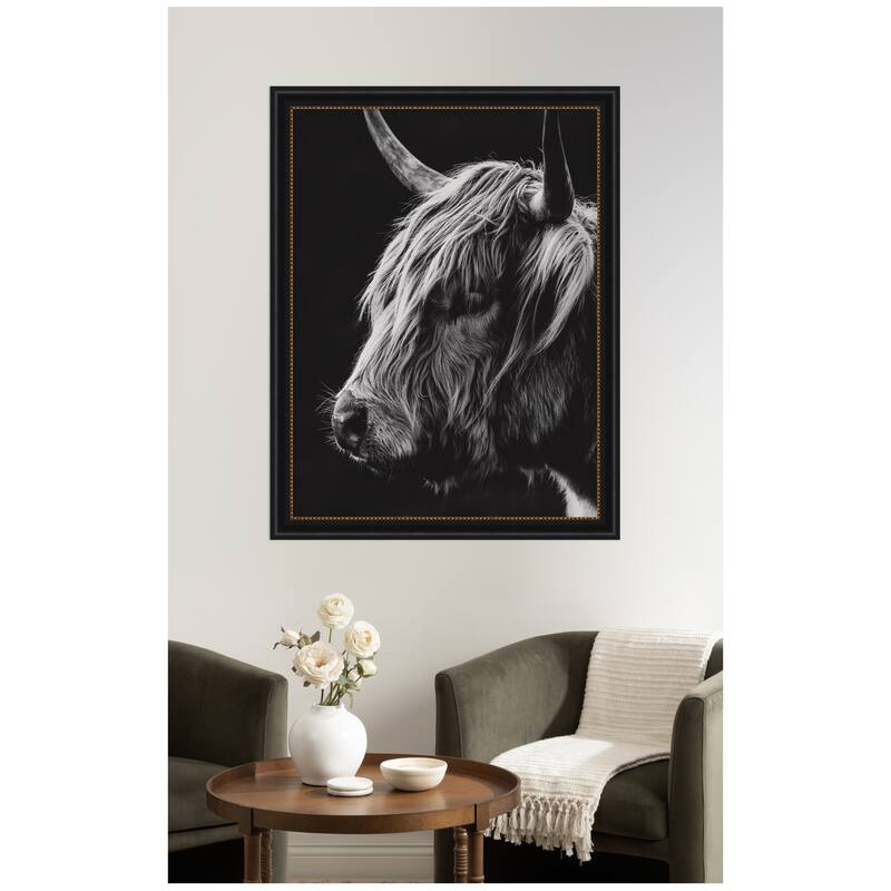 Kate and Laurel Scottish Highland Vertical by Crystal Lynn Collins Framed Wall Art Print