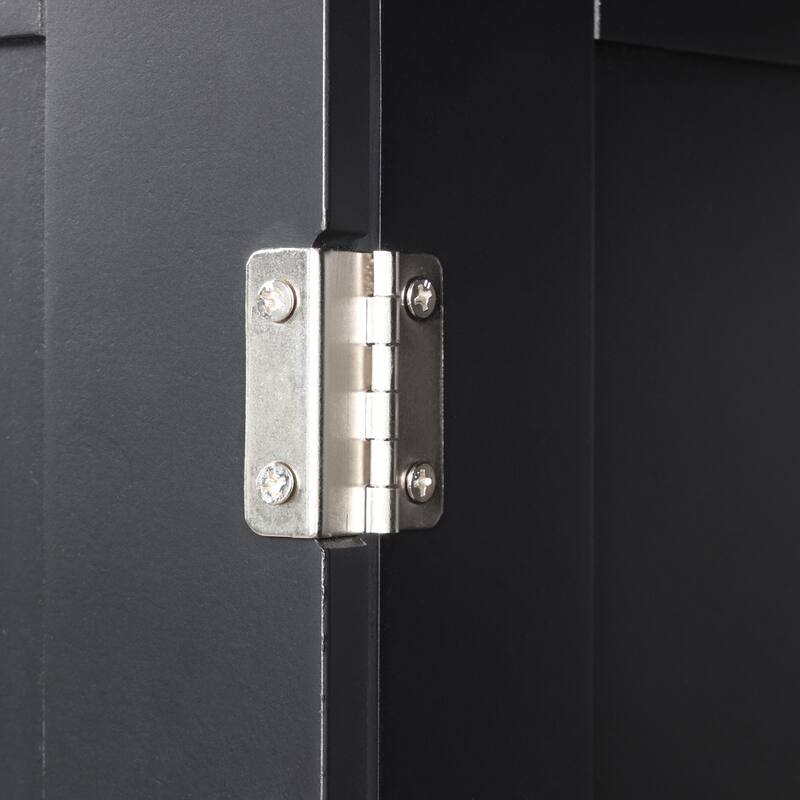 GDFStudio - Rowan Tall Freestanding Bathroom Storage Cabinet with Two-Sized Drawers and Adjustable Shelf