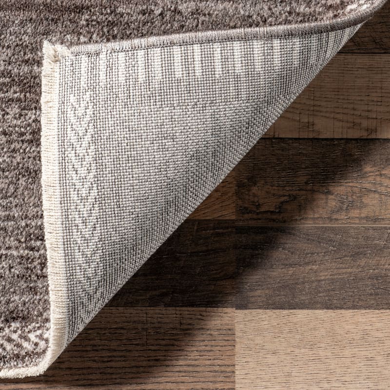Nuloom Chrissie Abstract Shapes Fringe Area Rug