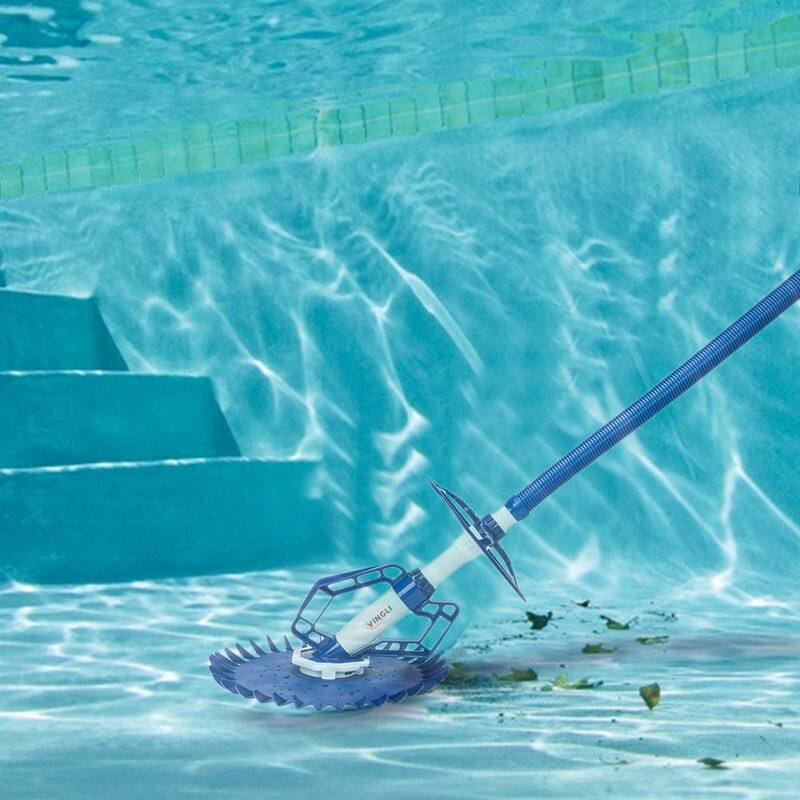 Pool Vacuum Above Ground Indoor Outdoor Automatic Swimming Pool Cleaner Sweep Crawler Sweeper