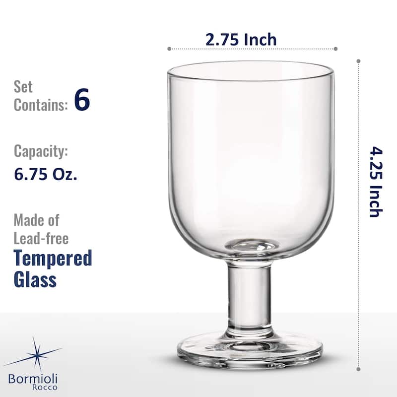 Bormioli Rocco Hosteria 5.5 oz. Tumber Glasses, Set of 6