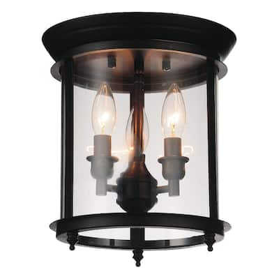 Desire 3 Light Cage Flush Mount With Oil Rubbed Bronze Finish - Oil Rubbed Bronze
