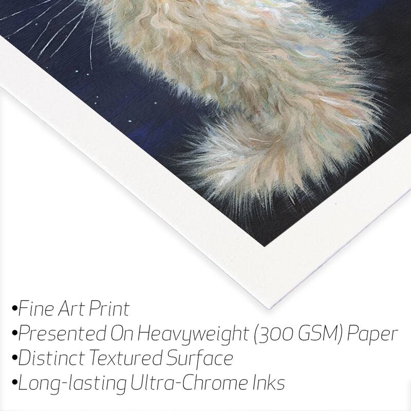 Moon Fine Art Paper Print by Kim Haskins - Multi - 32x24