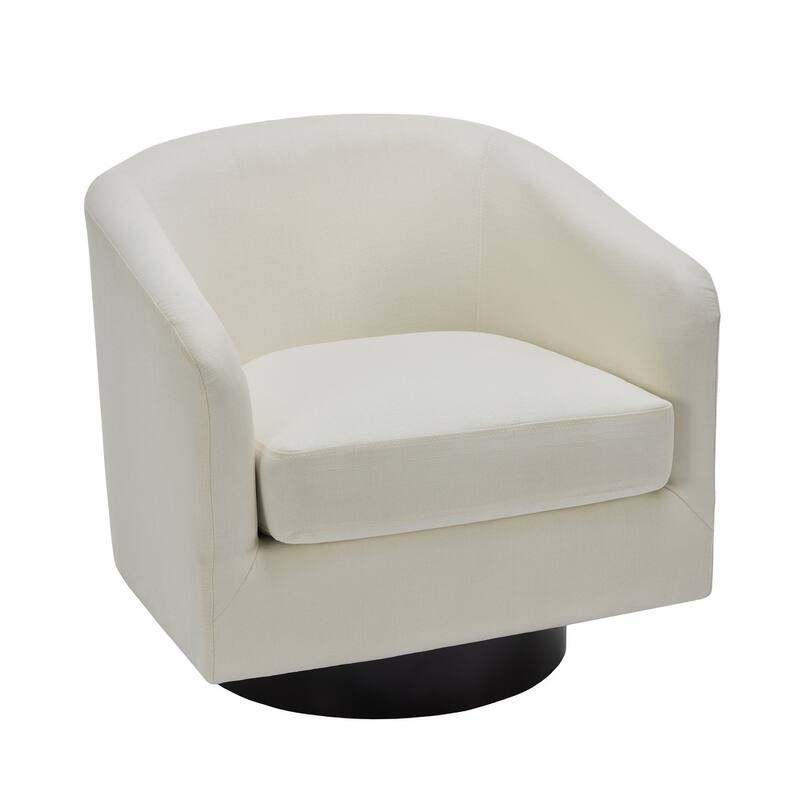 UIXE 360° Swivel Barrel Accent Chair Armchair For Living Room