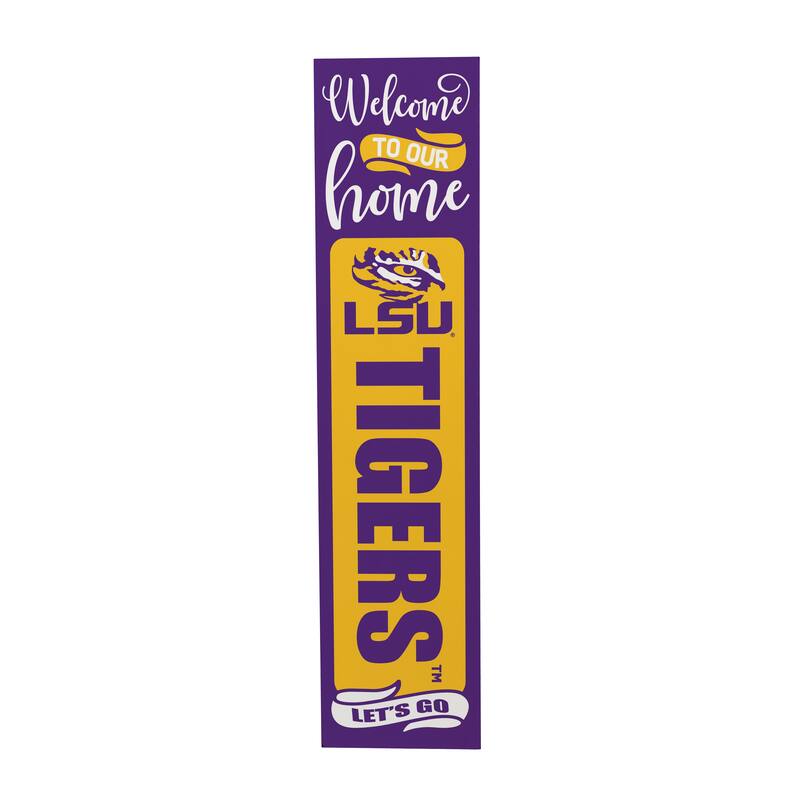 47" Double Sided Seasonal Porch Leaner, Louisiana State University - 47" x 11.25"