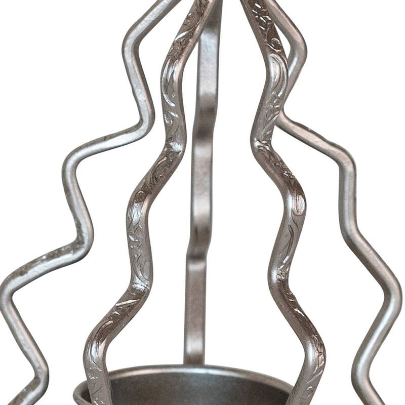 Compact Metal Tree Shaped Tealight Holder