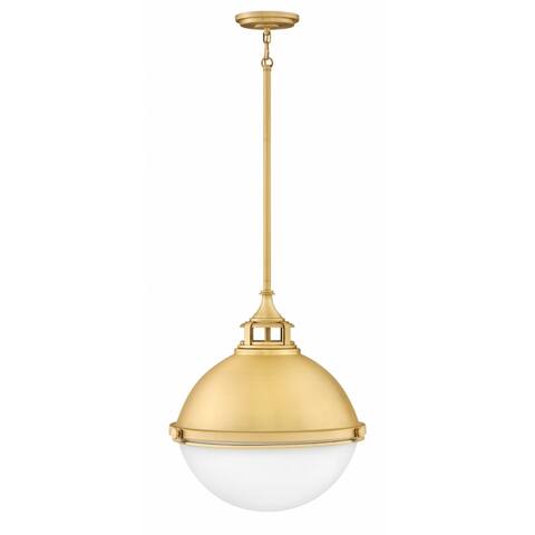 Hinkley Fletcher 2-Light Pendant in Satin Brass - 18 in diameter