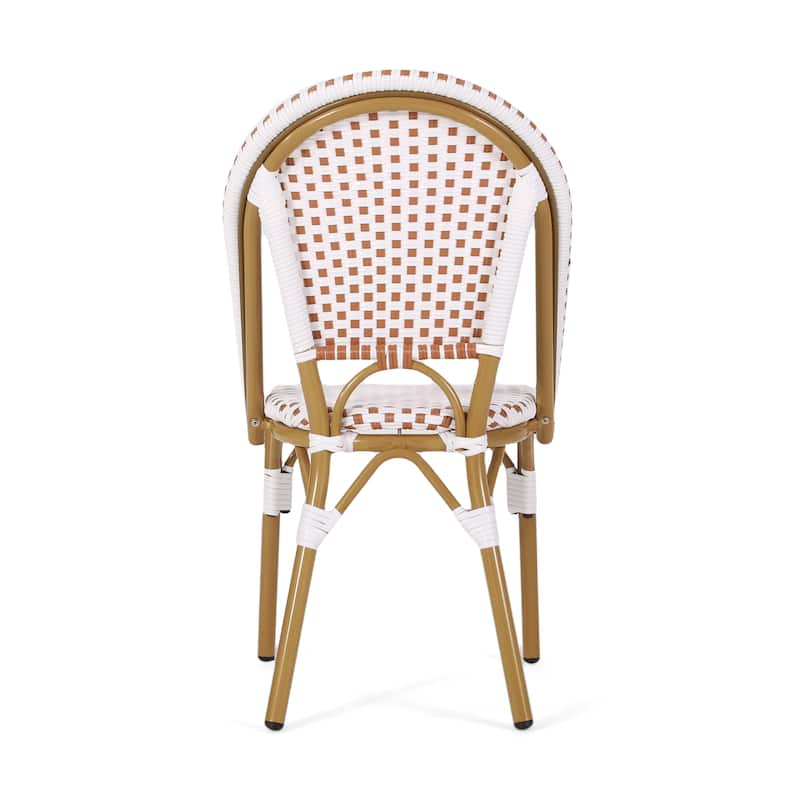 Elize Outdoor French Cafe Chairs (Set of 4) by Christopher Knight Home