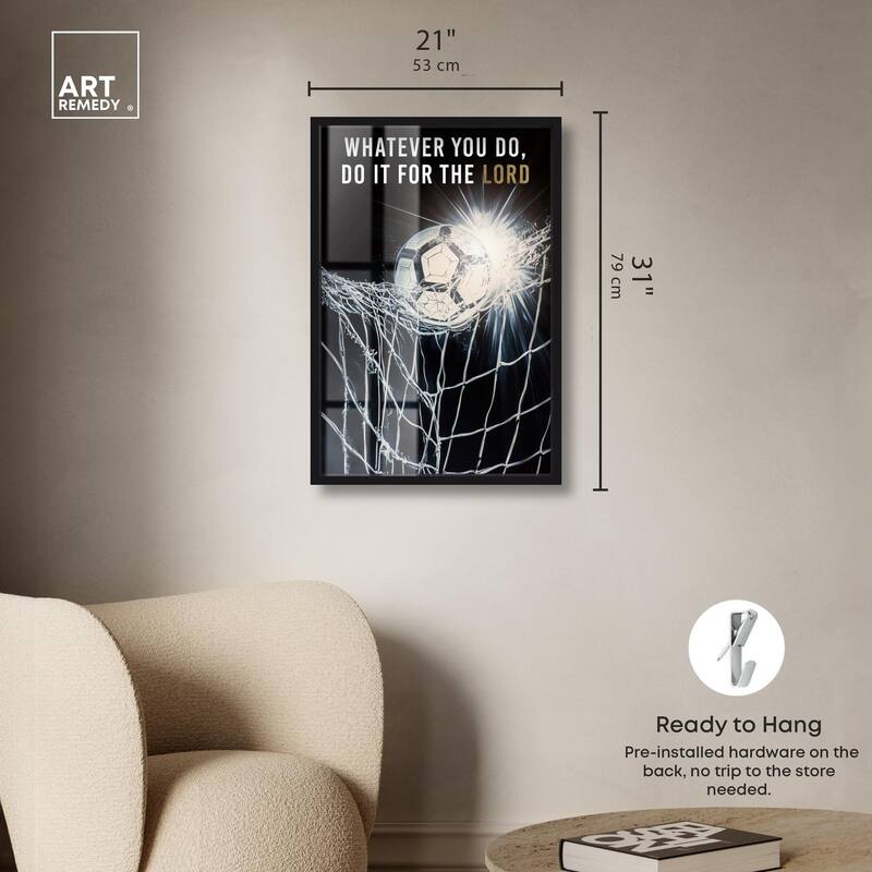 Do it for the Lord Soccer Shadowbox by Art Remedy