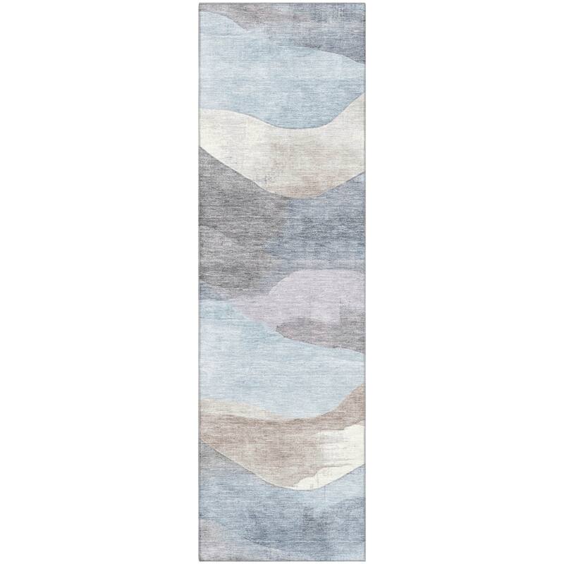 Premium Washable Super Soft Modern Waves Mayfield Rug