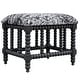 preview thumbnail 1 of 5, Uttermost Rancho Faux Cow Hide Small Bench