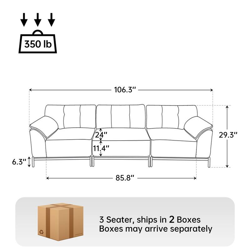 Upholstered Modular Sectional Sofa