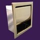 preview thumbnail 9 of 8, Stainless Steel Toilet Paper Holder Wall Mount 6.37" Brass Finish Recessed Toilet Paper Roll Holder Renovators Supply