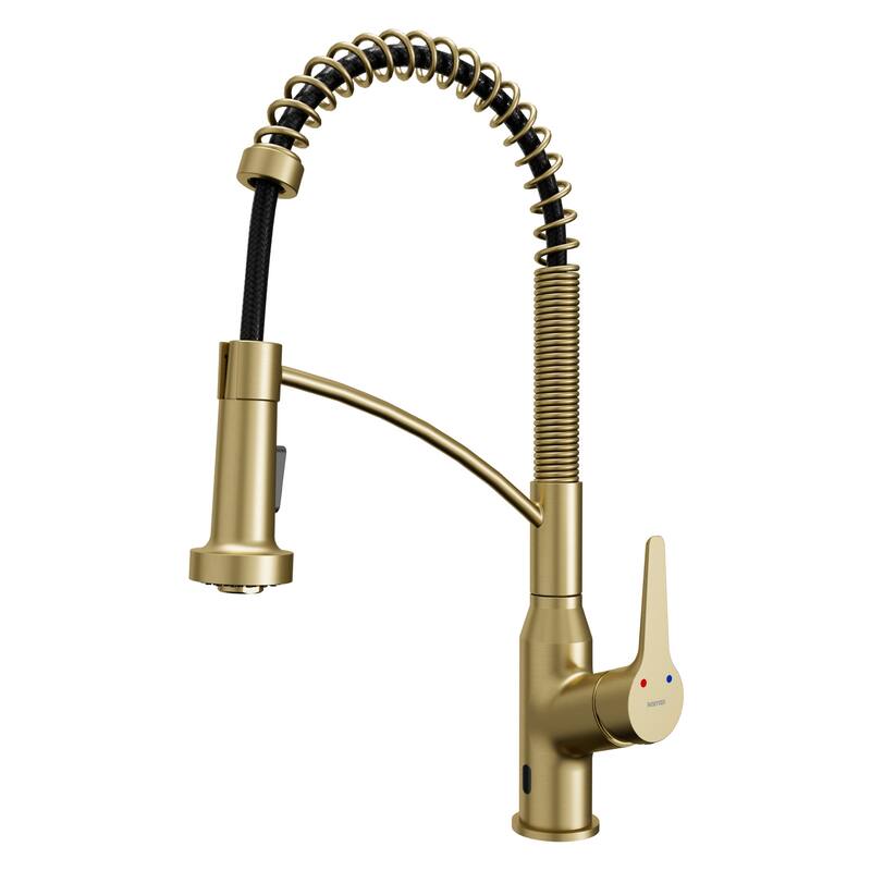 Karran Scottsdale Touchless Single-Handle Pull-Down Sprayer Kitchen Faucet - Brushed Gold