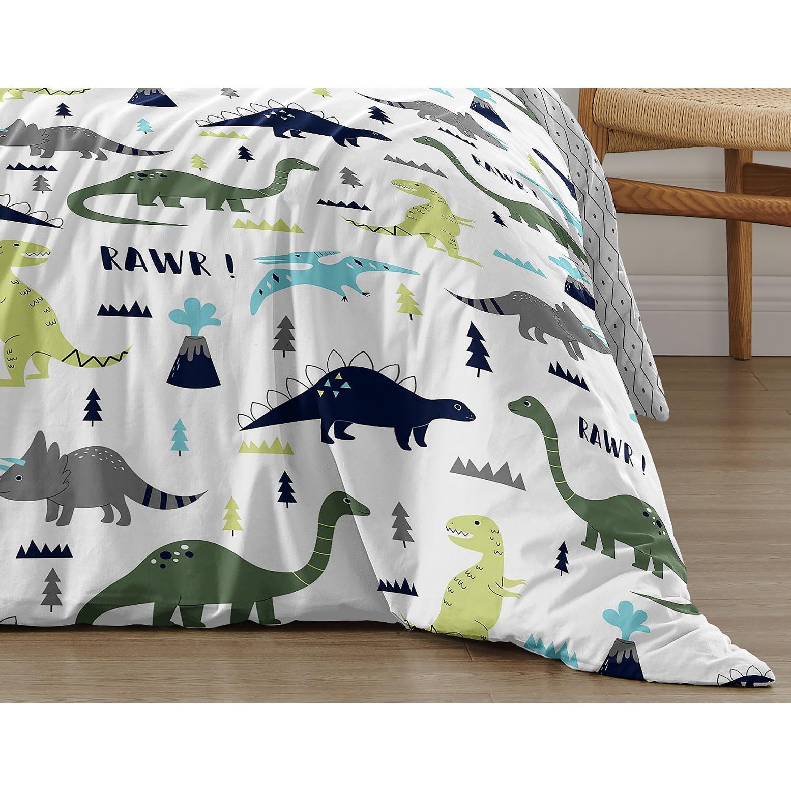 dinosaur full size boy comforter set