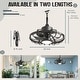 preview thumbnail 4 of 15, 20" Outdoor Ceiling Fan with Light, 6-Speed Reversible Motor, Waterproof Caged Fan for Patio, Gazebo, Kitchen.