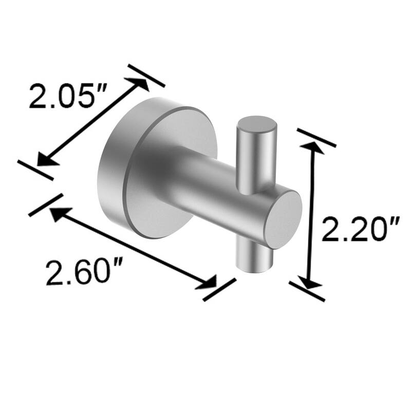 Wall Mount Towel Hooks 4 Pack Bathroom Robe Hook for Cabinet Closet Door Heavy Duty Wall Hooks for Kitchen, Hotel, Washroom