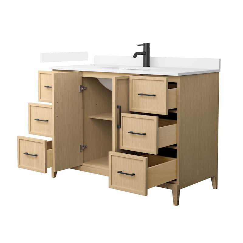 Elan 48-inch Single Vanity, Cultured Marble Top