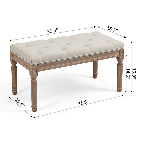 4-Leg Wide Contemporary Rectangle Large bench - Bed Bath & Beyond ...