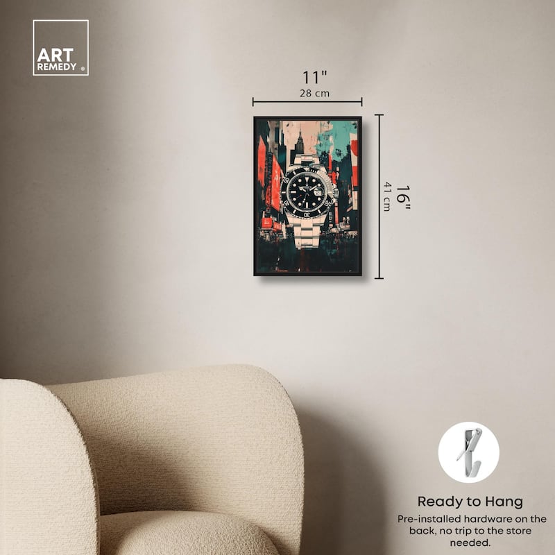 Cityscape Watch Canvas by Art Remedy