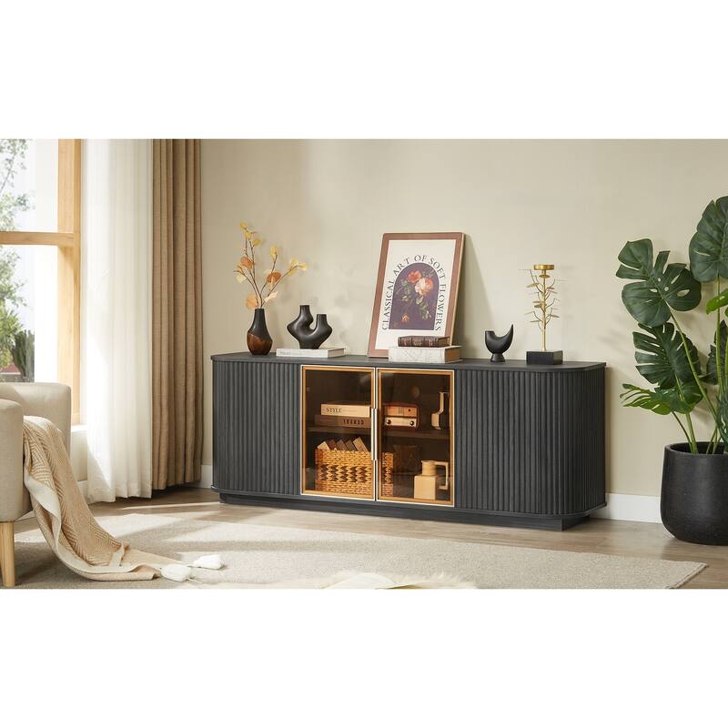 64-Inch Wavy TV Cabinet