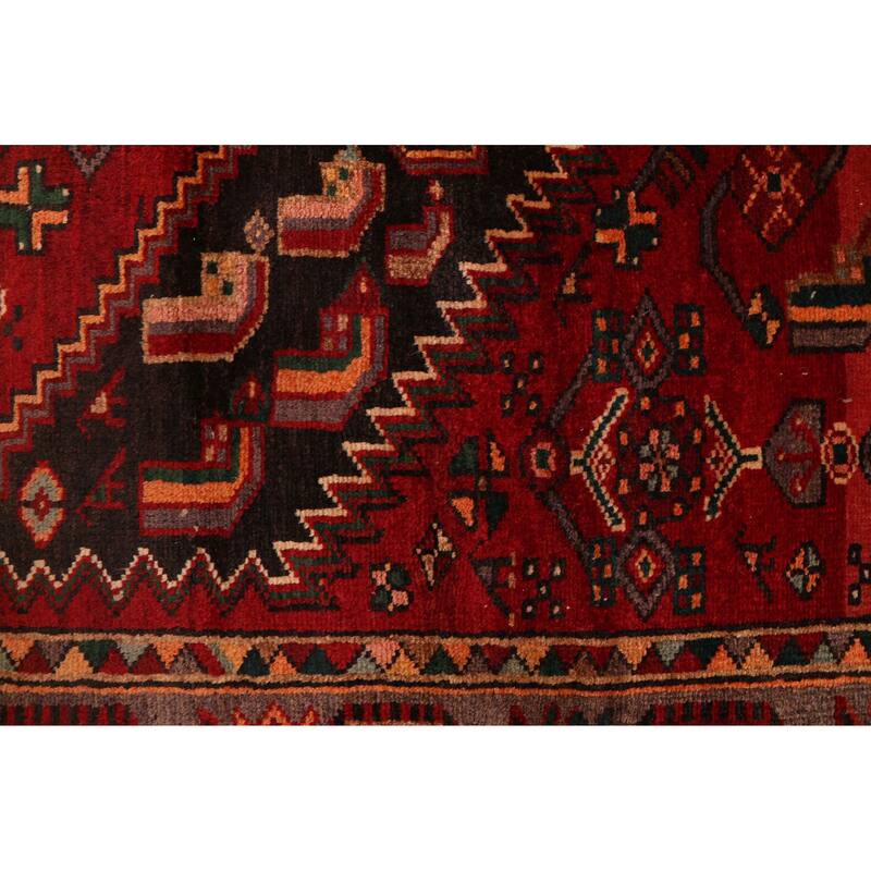 ECARPETGALLERY Hand-knotted Andelz Red Wool Rug - 4'6 x 6'5