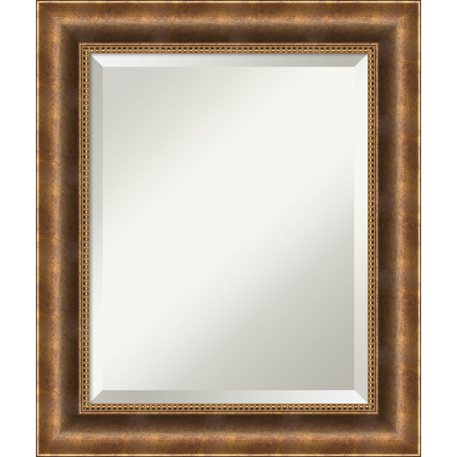 Beveled Wood Wall Mirror - Manhattan Bronze Frame