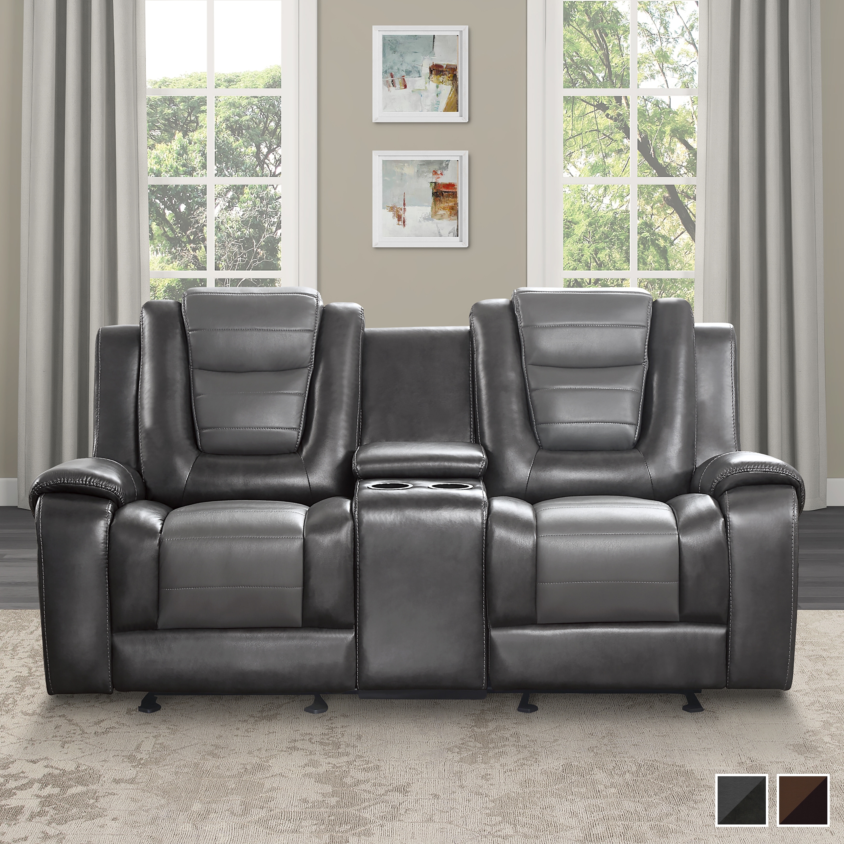 Fremont & Park Mischa Double Glider Reclining Love Seat