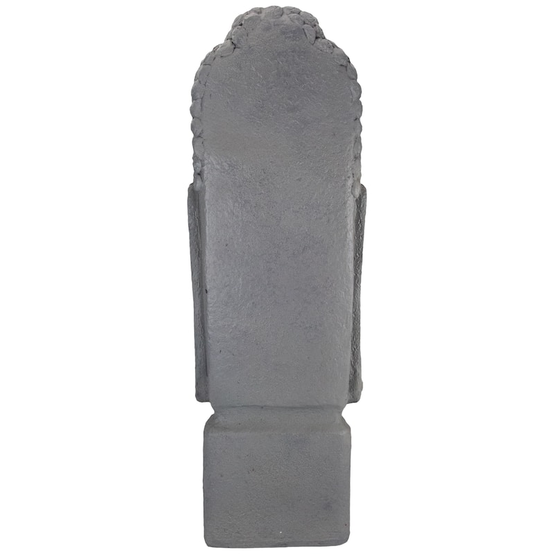 23.25" Large Buddha Head Outdoor Garden Statue