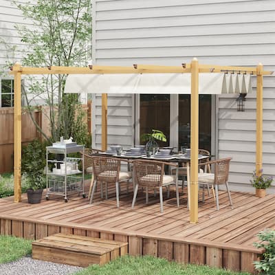 10' x 12' Retractable Pergola Canopy