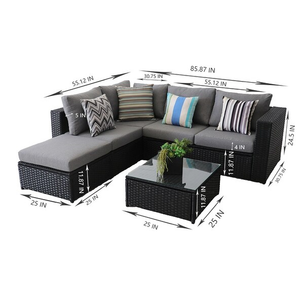 5 seater new arrivals rattan sofa set