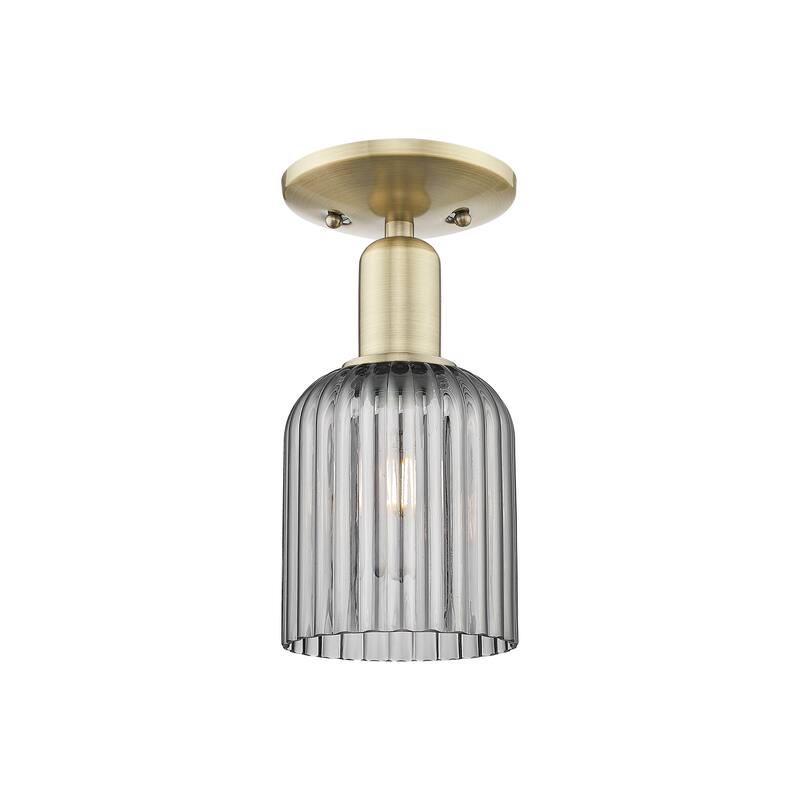 Innovations Lighting Downtown Urban - Bridal Veil - 1 Light 5" Semi-Flush Mount Light