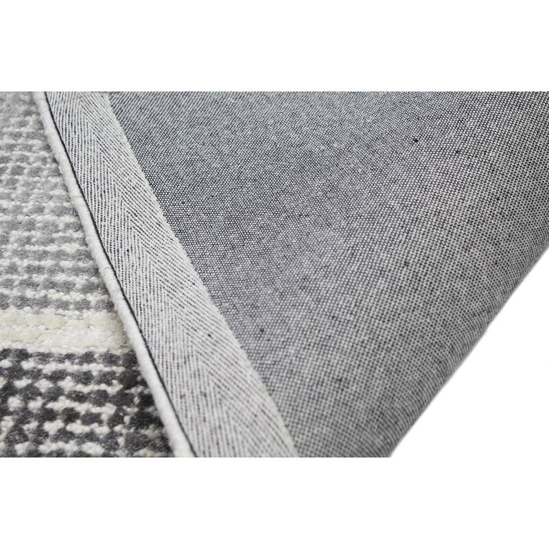 Bashian Lilianna Grey Contemporary Area Rug