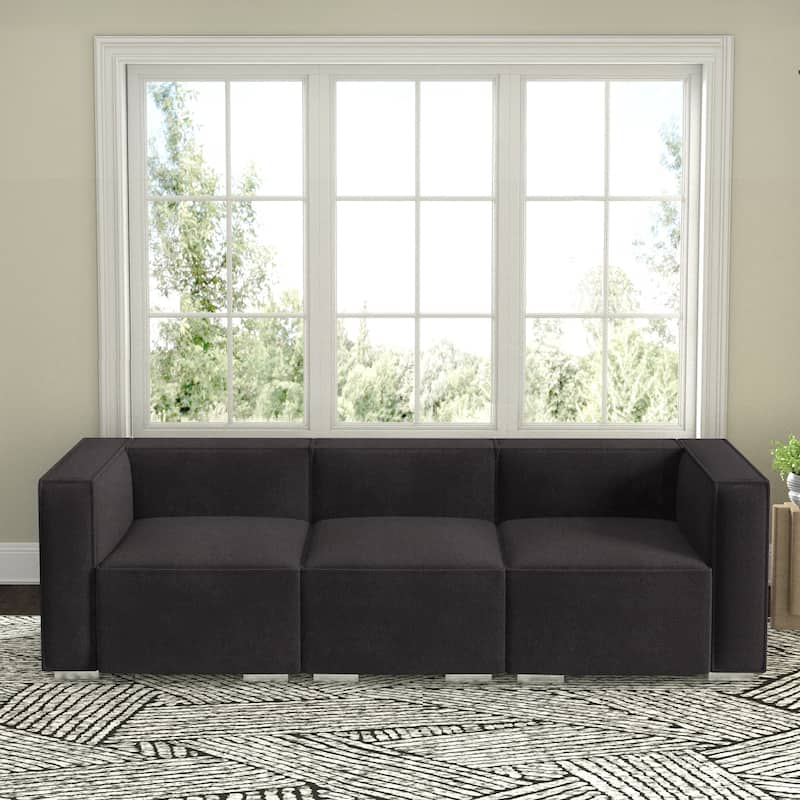 Wayna 3-seater sofa, sofa with solid wood frame, Living Room Sofa - 31.5"*97"*7"
