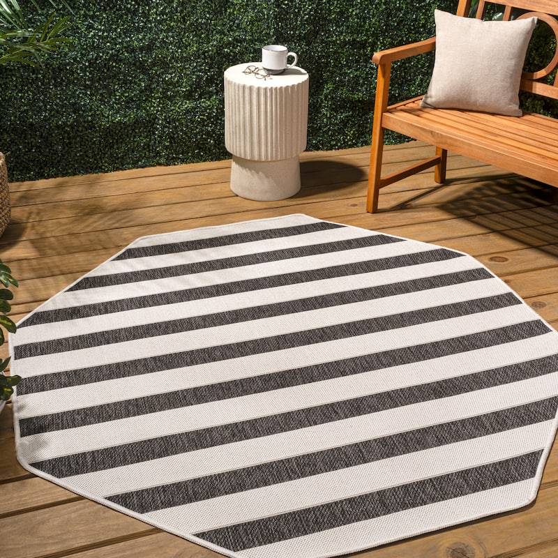 JONATHAN Y Tavira Wide Stripe Indoor/Outdoor Area Rug