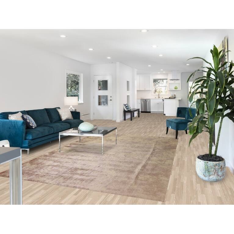 Abstract / Modern Area Rug Handmade Wool Carpet - 6'6" x 9'10"