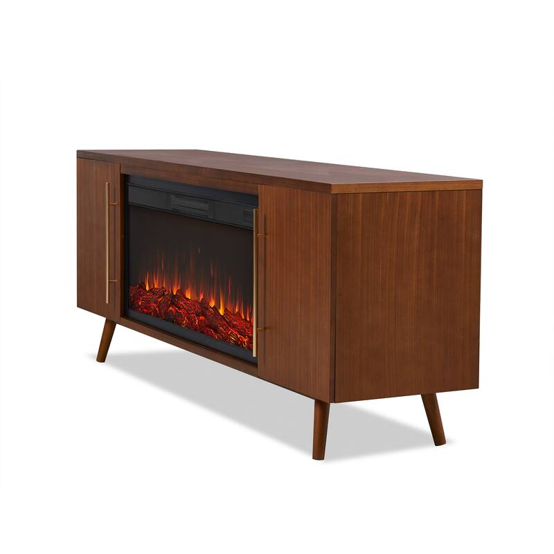Morris Electric 72" Fireplace TV Stand by Real Flame