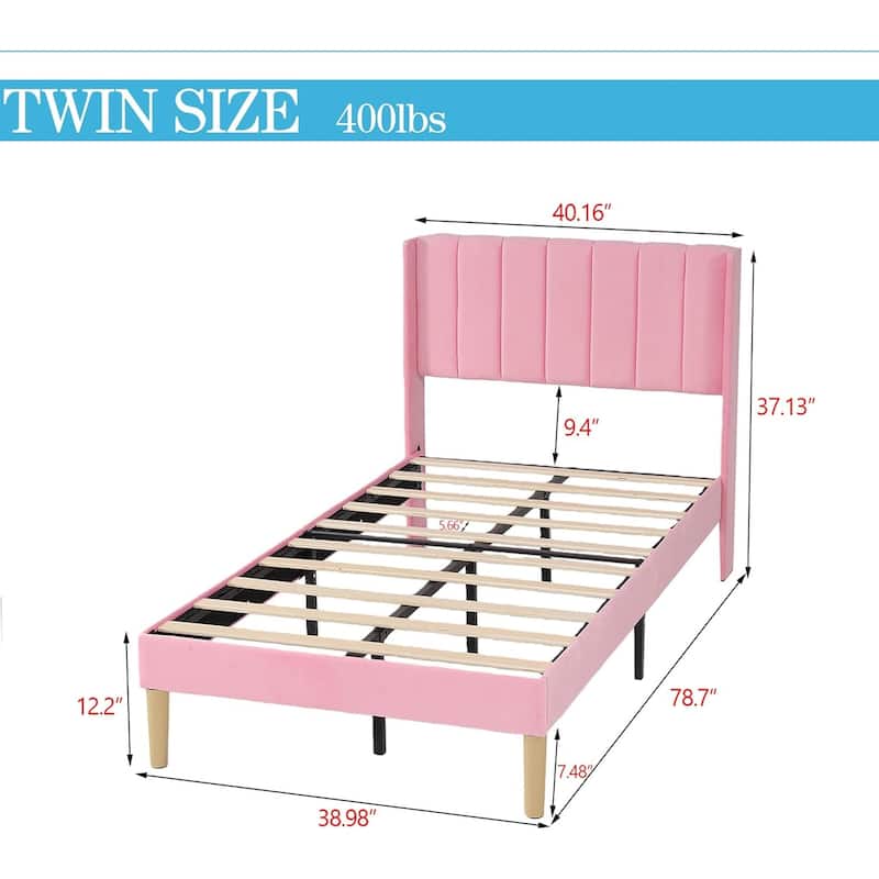 Alazyhome Upholstered Platform Bed Frame