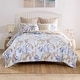 preview thumbnail 4 of 14, Greenland Home Fashions Tropics Finely Stitched Palm Leaf Reversible Quilt Set