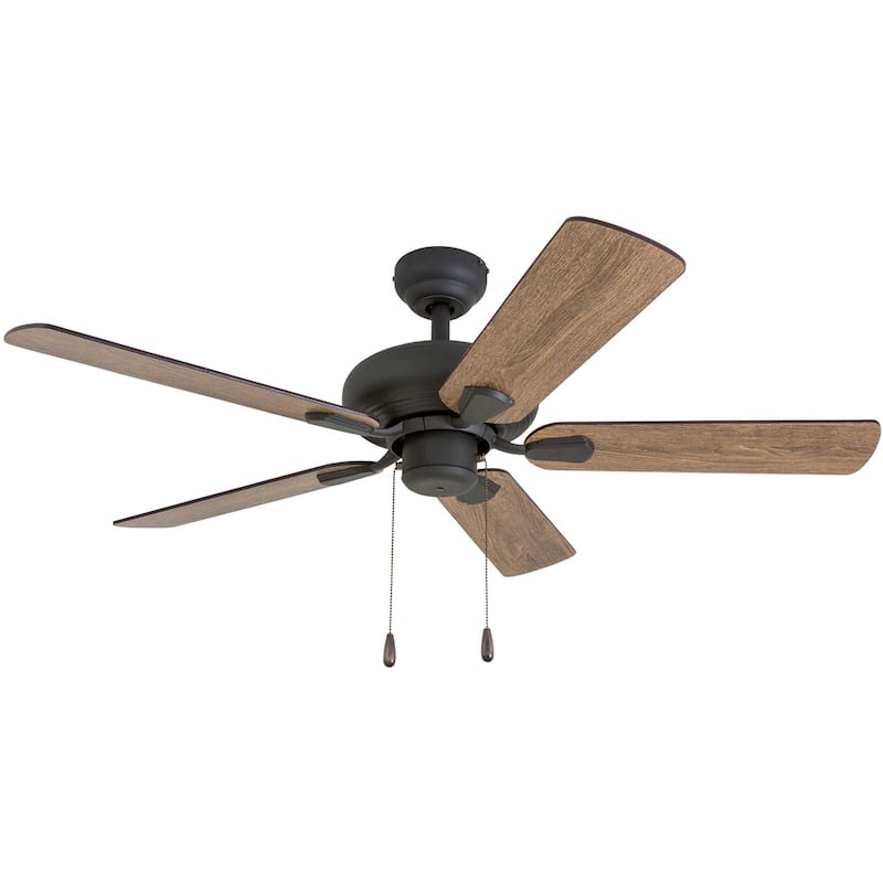 The Gray Barn Heddinge Traditional 42-inch Aged Bronze Ceiling Fan in Barnwood/Tumbleweed Blades