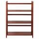 preview thumbnail 36 of 68, Porch & Den Edgemont Folding Stackable 27.5-inch Bookcase Mahogany