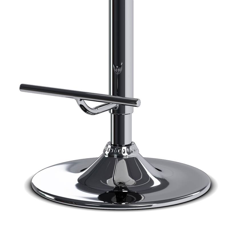 WYNDENHALL Avondale Mid Century Modern Bentwood Adjustable Swivel Bar Stool - 20.9 W x 20.5 D x 45.3 H