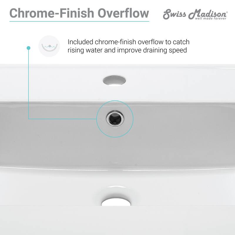 Swiss Madison Voltaire 31" Vanity Top Sink with Single Faucet Hole