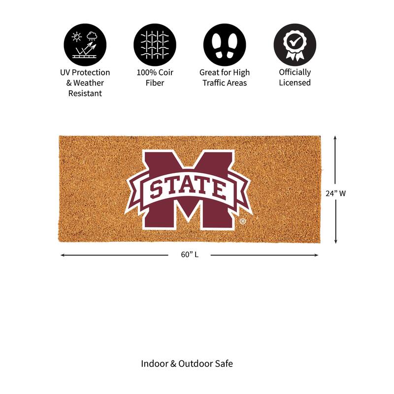 Mississippi State University Full Color Indoor/Outdoor Coir Mat